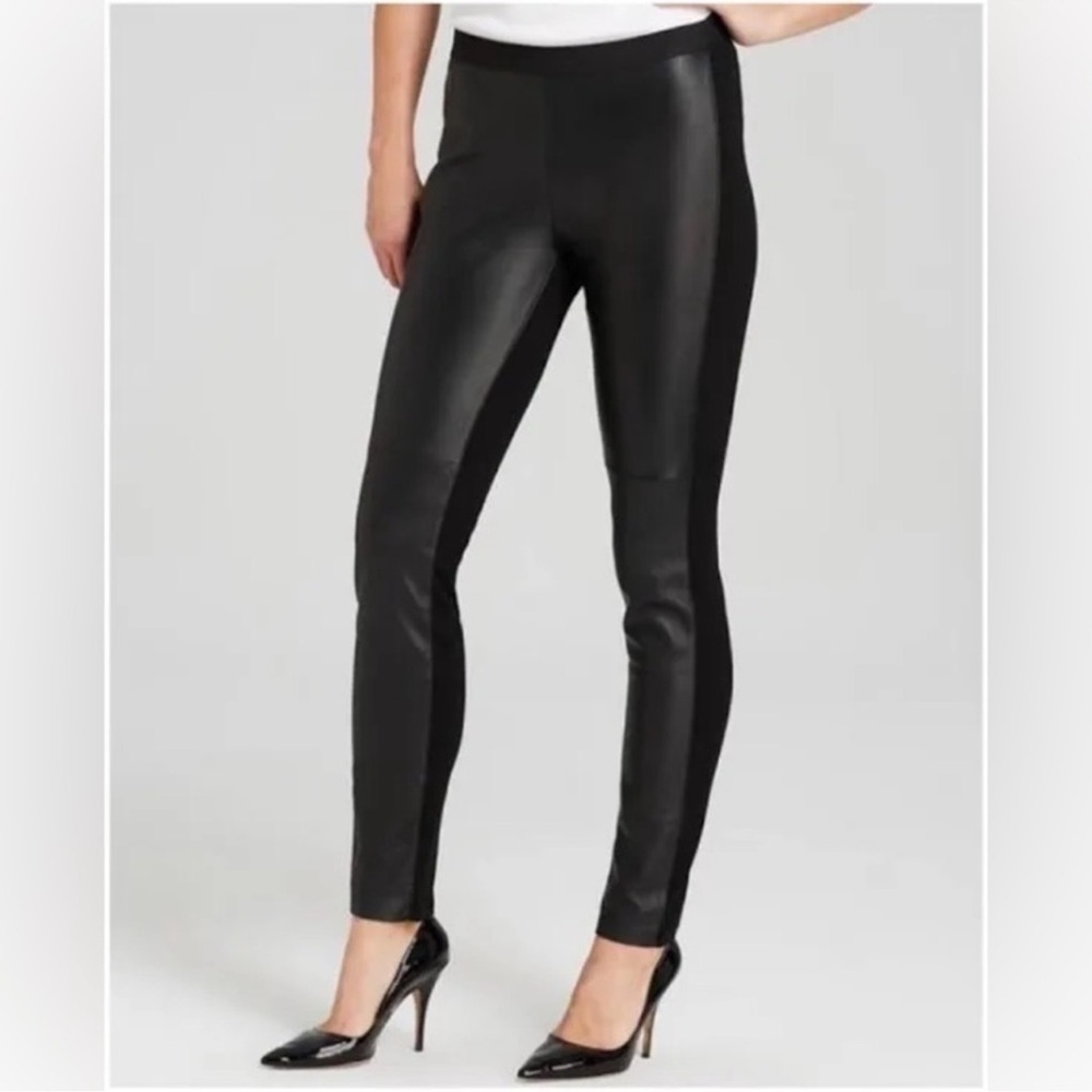 NWT Calvin Klein Women Plus Size Faux-Leather Skinny Ankle Leggings - Picture 8 of 9